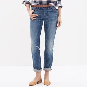 Madewell Denim Slim Boyjean Jeans in Akiva Wash